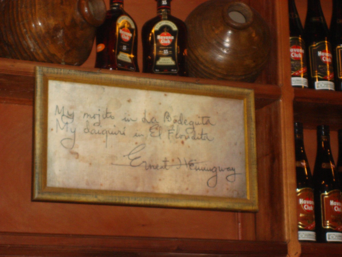 My mojito in La Bodeguita, My daiquiri in El Floridita